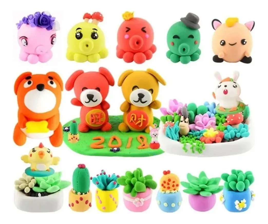12 MASITAS MOLDEABLE 10GRS GOMA EVA SLIME + ESTECAS - 3