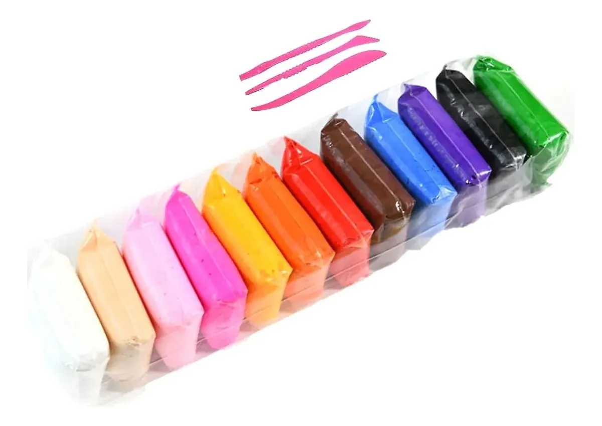 12 MASITAS MOLDEABLE 10GRS GOMA EVA SLIME + ESTECAS - 4