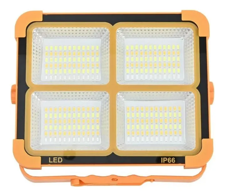 FOCO LED SOLAR RECARGABLE PORTABLE CASA TRABAJO EMERGENCIA - 1