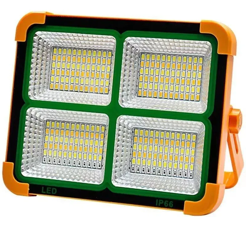FOCO LED SOLAR RECARGABLE PORTABLE CASA TRABAJO EMERGENCIA - 4
