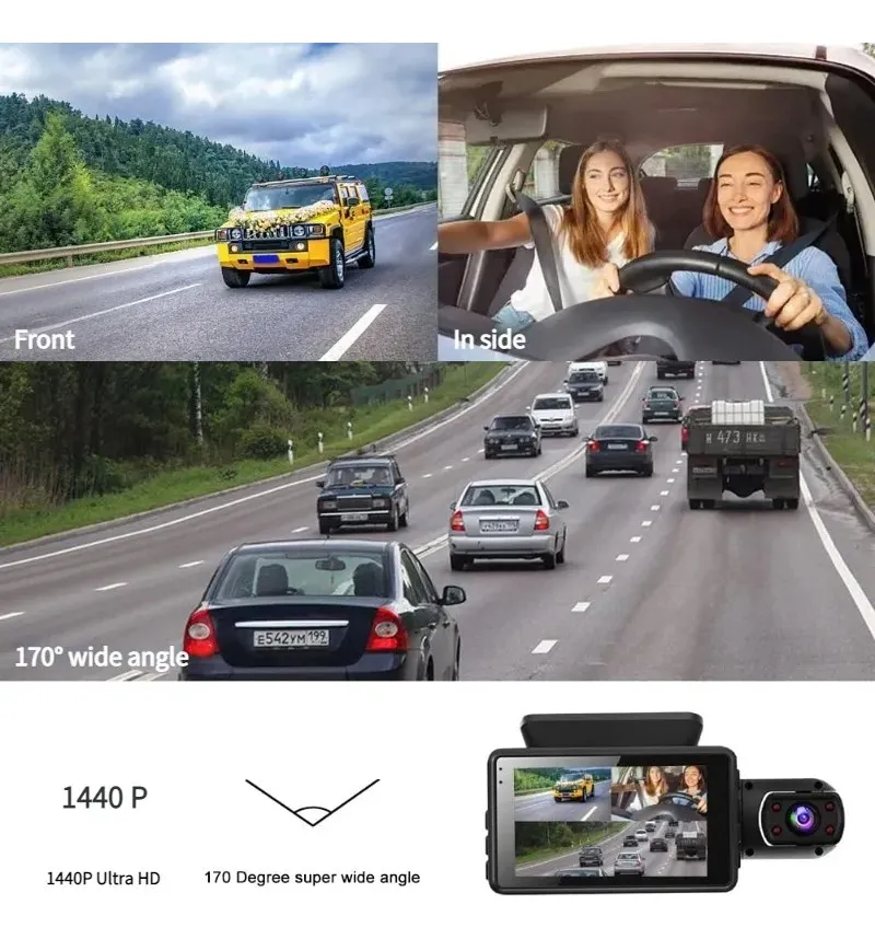CAMARA AUTO DVD DOBLE CAMARA 360°PANTALLA LCD 2 CAMARAS - 3
