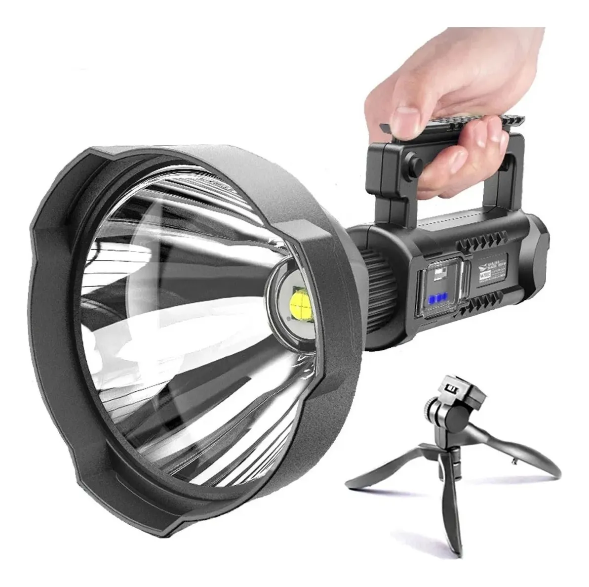 LINTERNA FOCO LARGO ALCANCE ULTRA BRIGHT RECARGABLE USB - 1