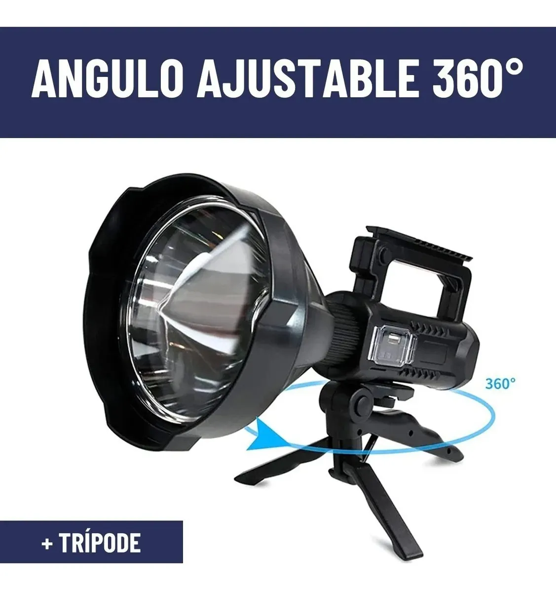 LINTERNA FOCO LARGO ALCANCE ULTRA BRIGHT RECARGABLE USB - 2