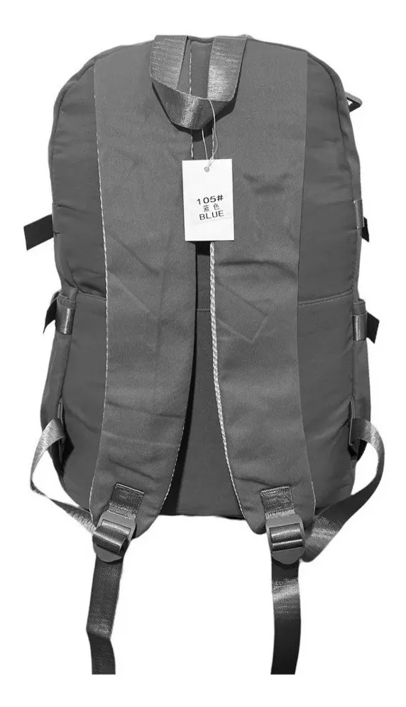 MOCHILA BOLSO ESCOLAR JUVENIL IMPERMEABLE GRAN CAPACIDAD EN COLOR NEGRO - 2