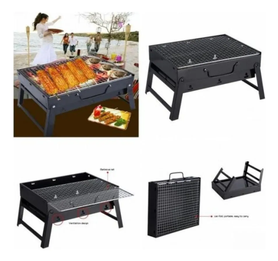 PARRILLA ASADOR PORTATIL PLEGABLE CAMPING - 2