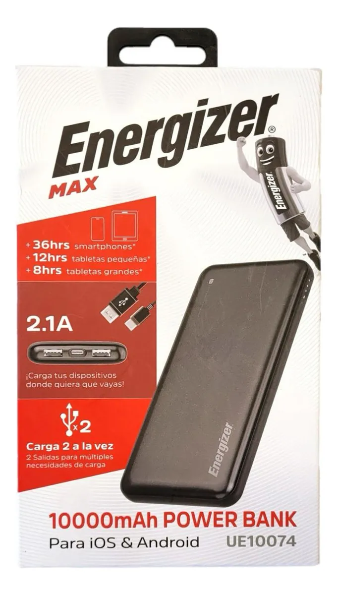 POWER BANK ENERGIZER 10000MAH NEGRO - 2