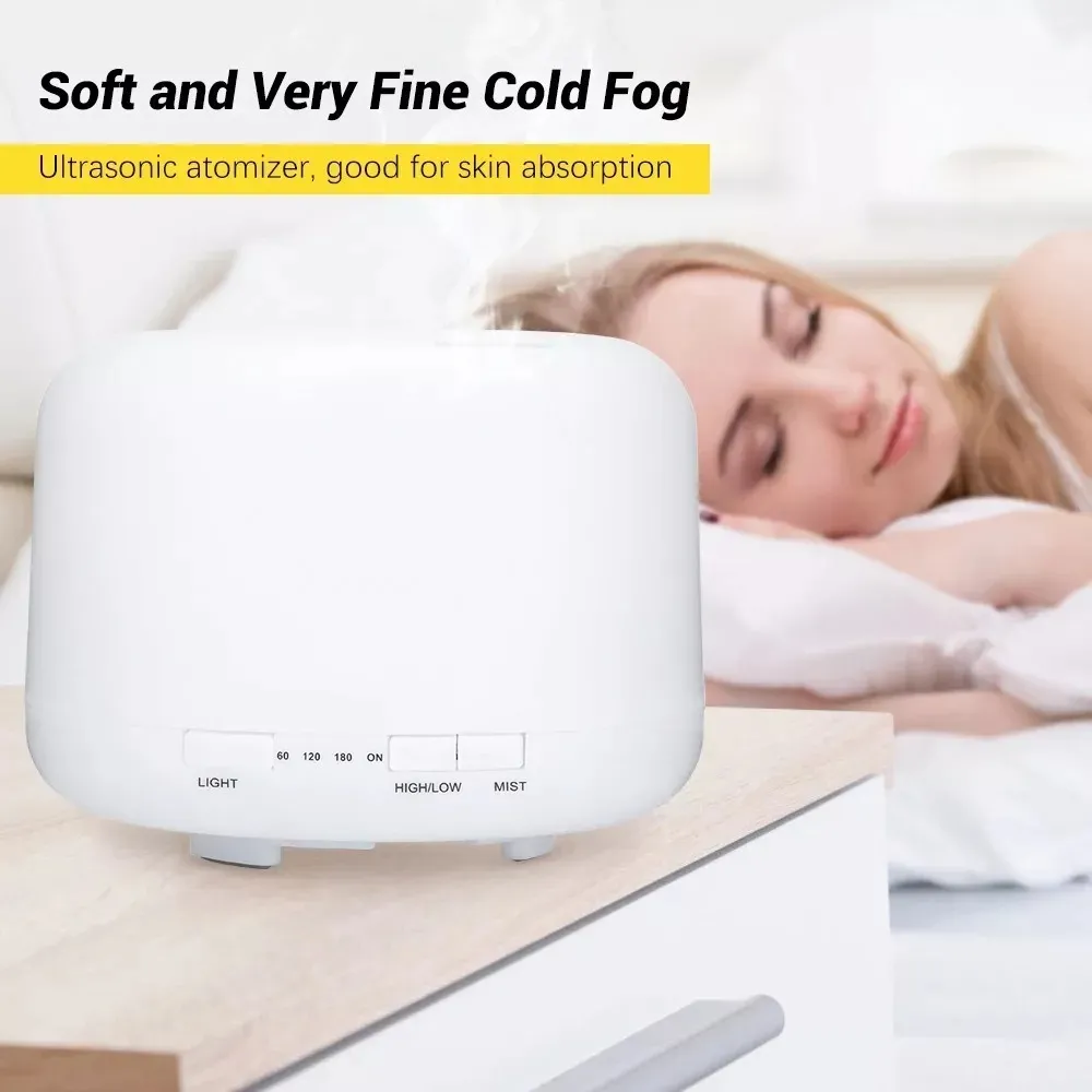 HUMIDIFICADOR ULTRASONICO HUMIFICADOR AIRE DIFUSOR 500ML - 3