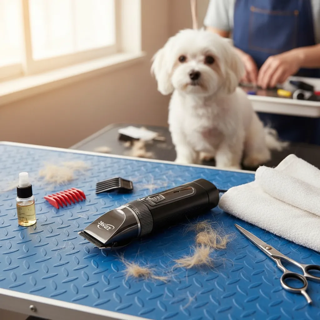 CORTADORA DE PELO PARA PERROS MAQUINA CORTA RECARGABLE USB - 4