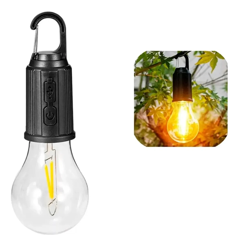 AMPOLLETA LED RECARGABLE PARA CAMPING USB IMPERMEABLE - 3