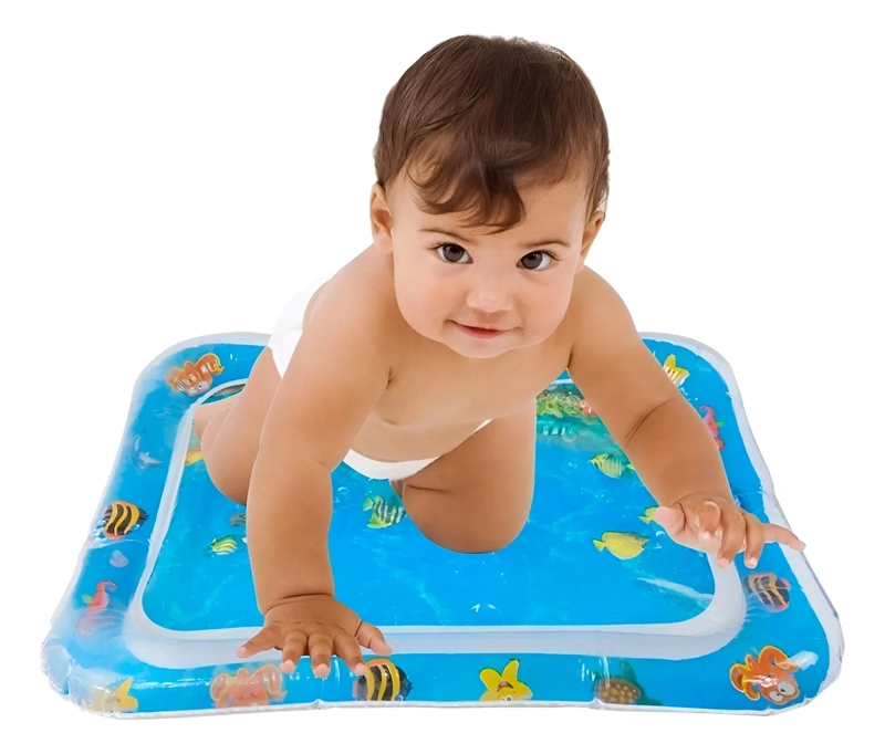 ALFOMBRA SENSORIAL DE AGUA INFLABLE PARA BEBE COJIN PISCINA - 1