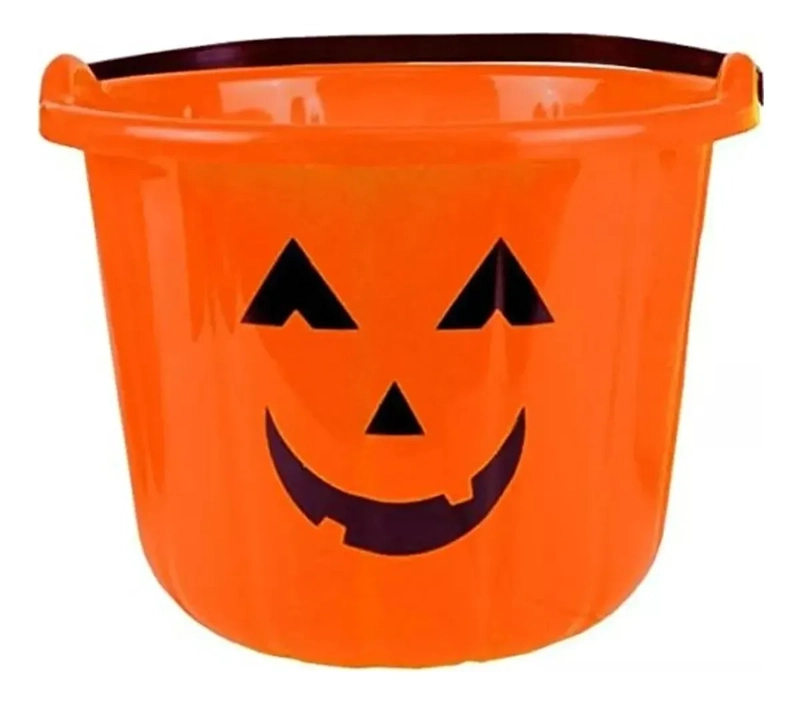 6 CUBO CALABAZA GRANDE DULCES HALLOWEEN BALDE DULCE O TRUCO - 3