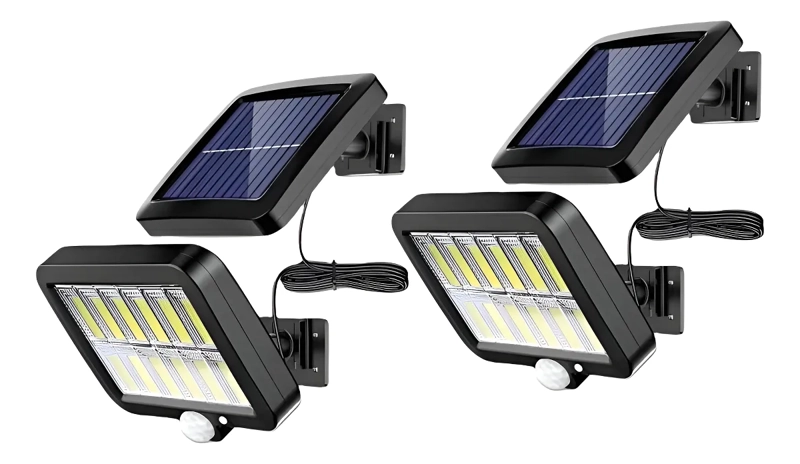 PACK X2 FOCO CON PANEL SOLAR - 1