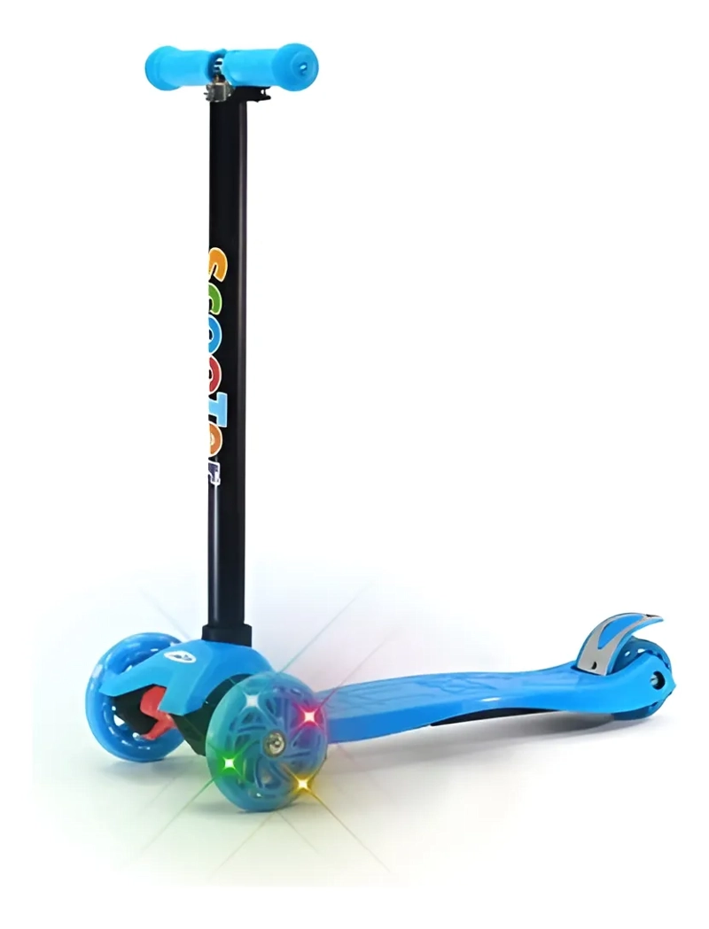 SCOOTER MONOPATIN INFANTIL LUCES CELESTE - 1
