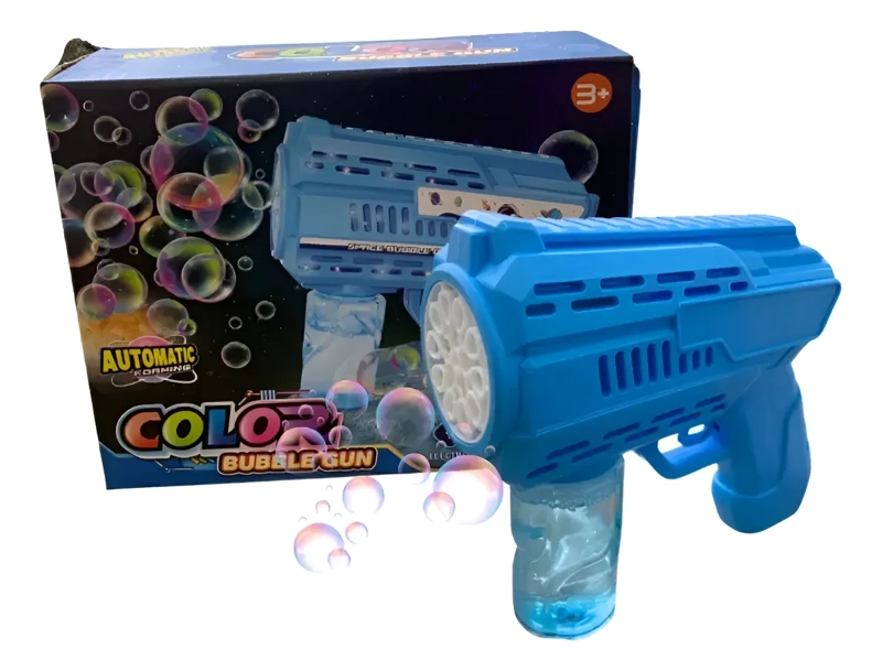 JUGUETE PISTOLA DE BURBUJAS ELE CTRICA RECARGABLE PARA NIÑOS - 1
