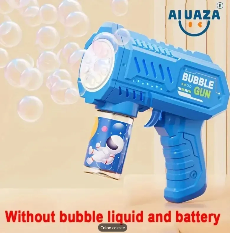 JUGUETE PISTOLA DE BURBUJAS ELE CTRICA RECARGABLE PARA NIÑOS - 2