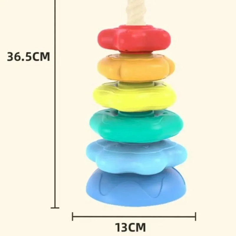 TORRE ARCOIRIS APILABLE GIRATORIA PARA NIÑOS - 1