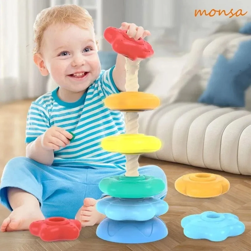 TORRE ARCOIRIS APILABLE GIRATORIA PARA NIÑOS - 2