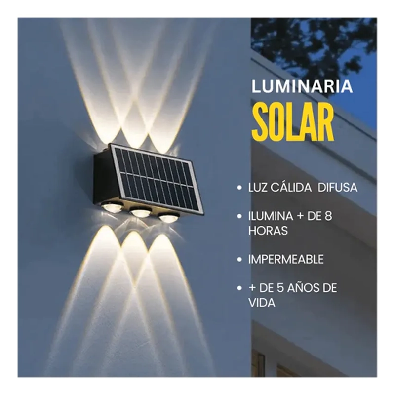LAMPARA SOLAR BIFOCAL DECORATIVA LEDS - 1