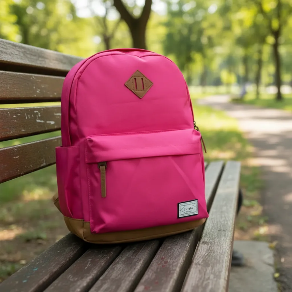 MOCHILA URBANA ESCOLAR BOLSO A LA MODA CARIBE 28 LITROS ROSA - 1