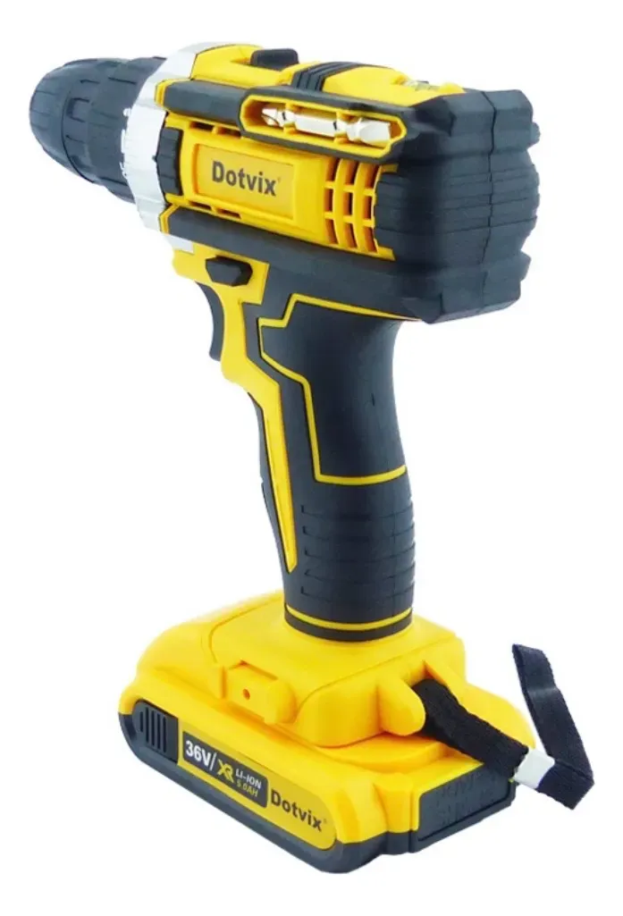 TALADRO RECARGABLE 36 VOLT DOTVIX 2 BATERIA AMARILLO 50/HZ AMARILLO 50 - 1