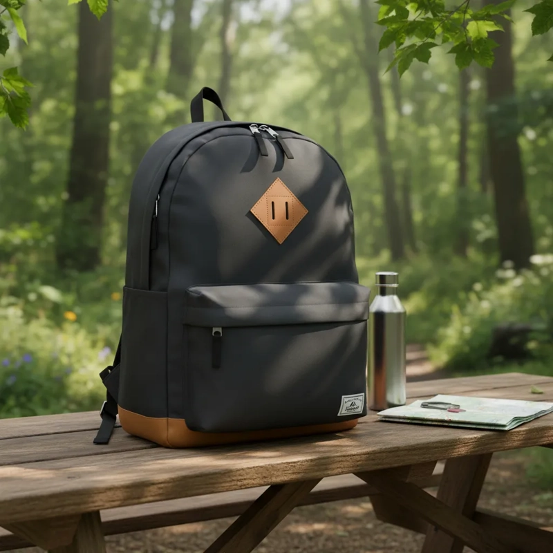 MOCHILA URBANA ESCOLAR BOLSO A LA MODA CARIBE 28 LITROS NEGRO - 2