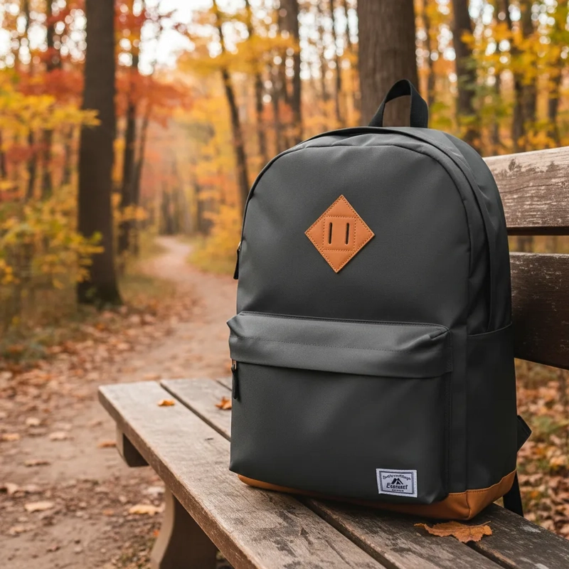 MOCHILA URBANA ESCOLAR BOLSO A LA MODA CARIBE 28 LITROS NEGRO - 3
