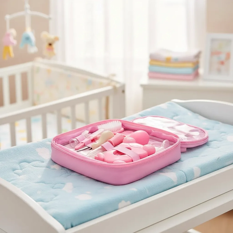 SET ASEO BEBES INFANTIL CUIDADO ROSA - 2