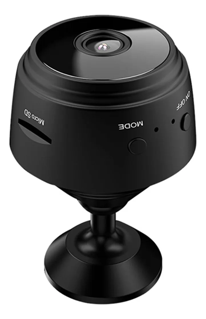 MINI CAMARA DE SEGURIDAD A9 INALAMBRICA WIFI 1080P P2P NEGRO - 2