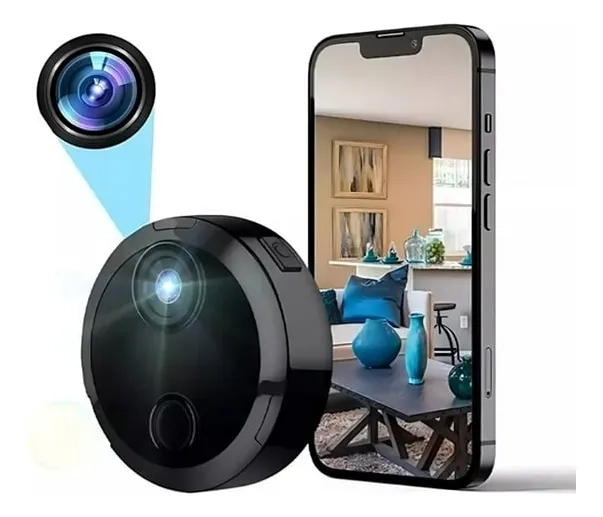MINI CAMARA DE SEGURIDAD A9 INALAMBRICA WIFI 1080P P2P NEGRO - 4