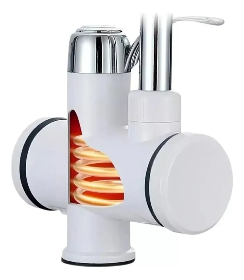 GRIFO LLAVE CALENTADOR DE AGUA ELE CTRICO LAVAPLATOS GRIS - 5