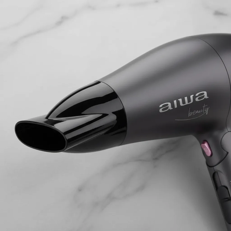 SECADOR DE PELO CABELLO 1800W 2N 2V GRIS AW-THD1839 AIWA NEGRO - 7