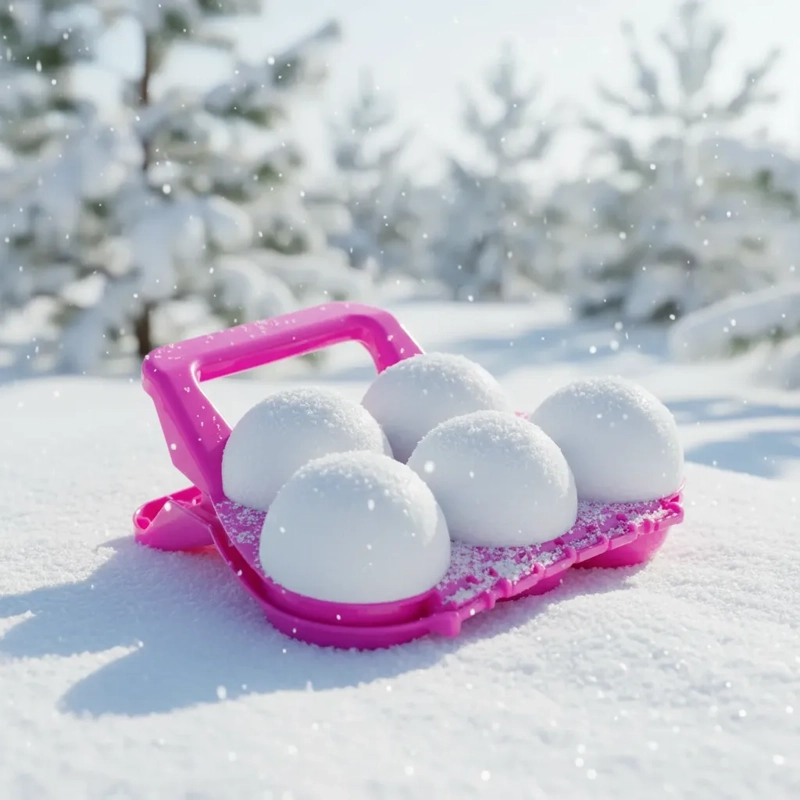 JUGUETE PINZAS PARA BOLAS DE NIEVE 010 ROSA - 1