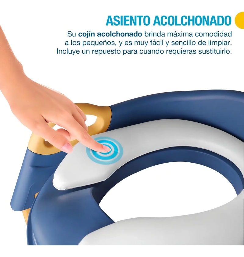 ASIENTO ENTRENADOR NIÑA NIÑO CON ESCALERA PLEGABLE 2-5 AÑOS - 2