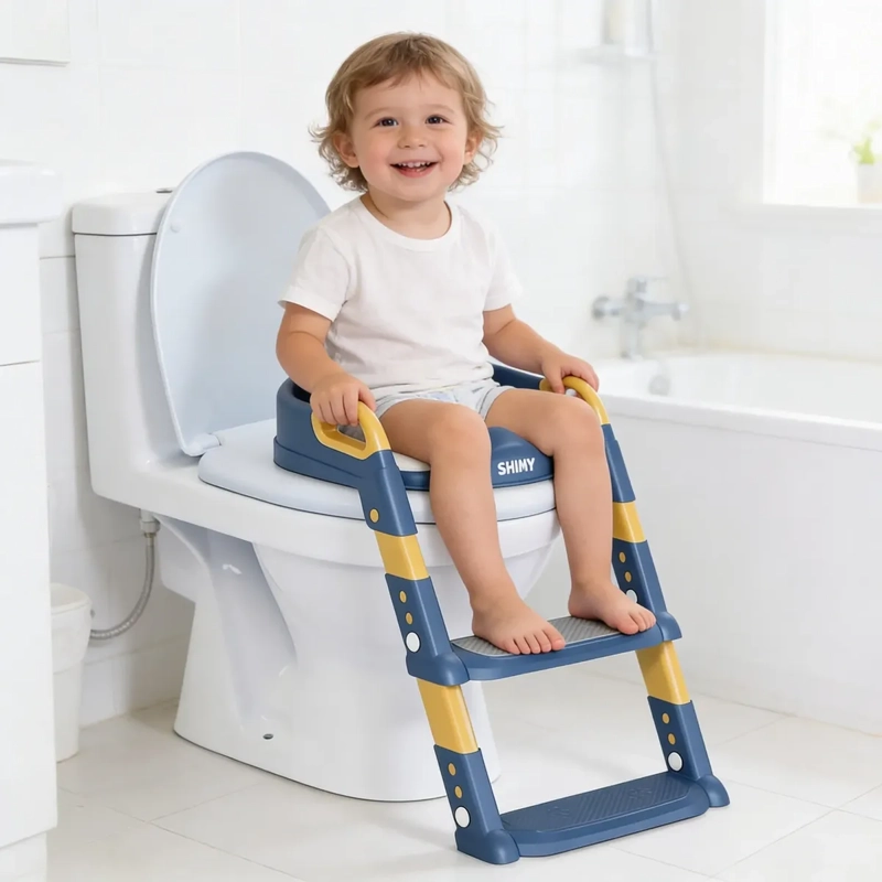 ASIENTO ENTRENADOR NIÑA NIÑO CON ESCALERA PLEGABLE 2-5 AÑOS - 3
