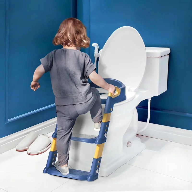 ASIENTO ENTRENADOR NIÑA NIÑO CON ESCALERA PLEGABLE 2-5 AÑOS - 5
