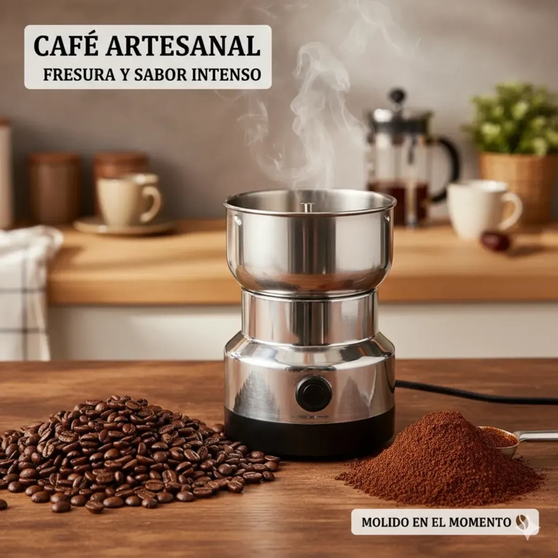 CAFETERA ITALIANA 9 TAZAS + MOLINILLO ELE CTRICO DE GRANOS - 3