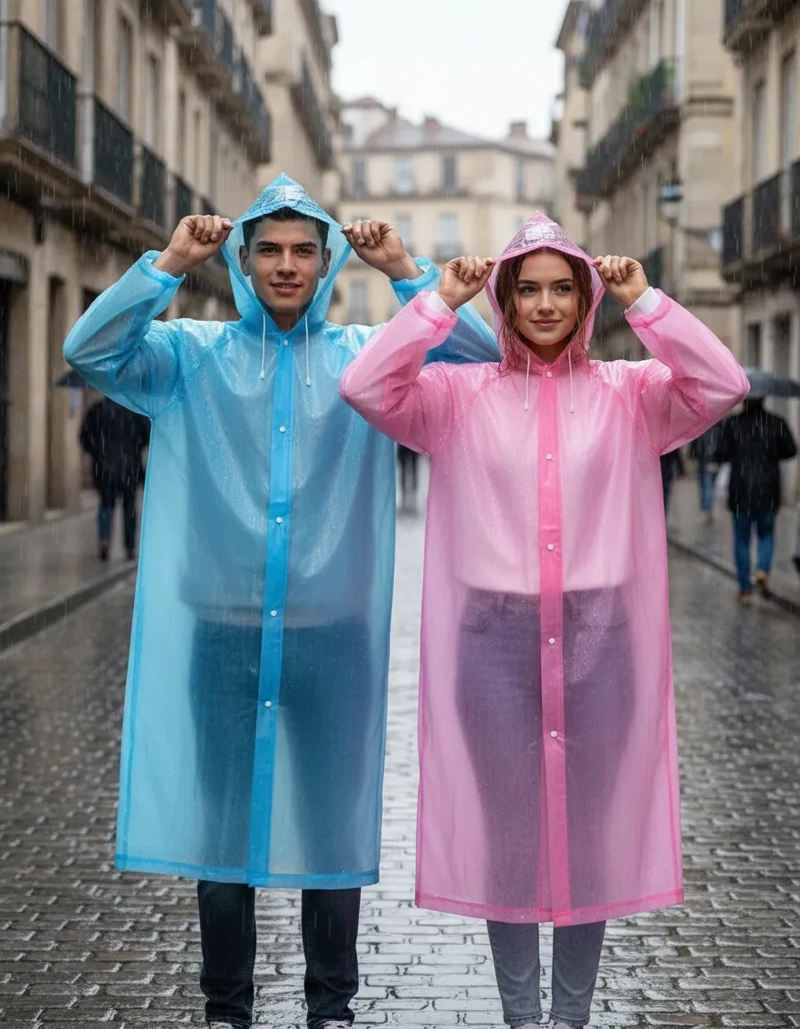 PONCHO LLUVIA CAPA MANTA IMPERMEABLE AGUA MUJER HOMBRE - 4