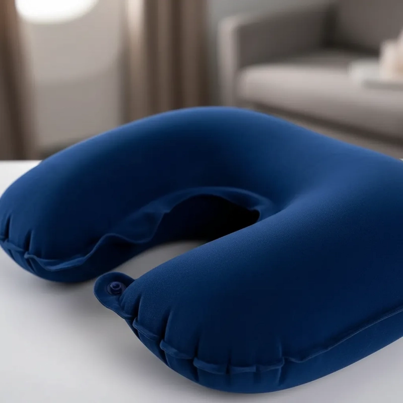 KIT DE VIAJE COJIN INFLABLE TAPONES DE OIDOS ANTIFAZ - 3