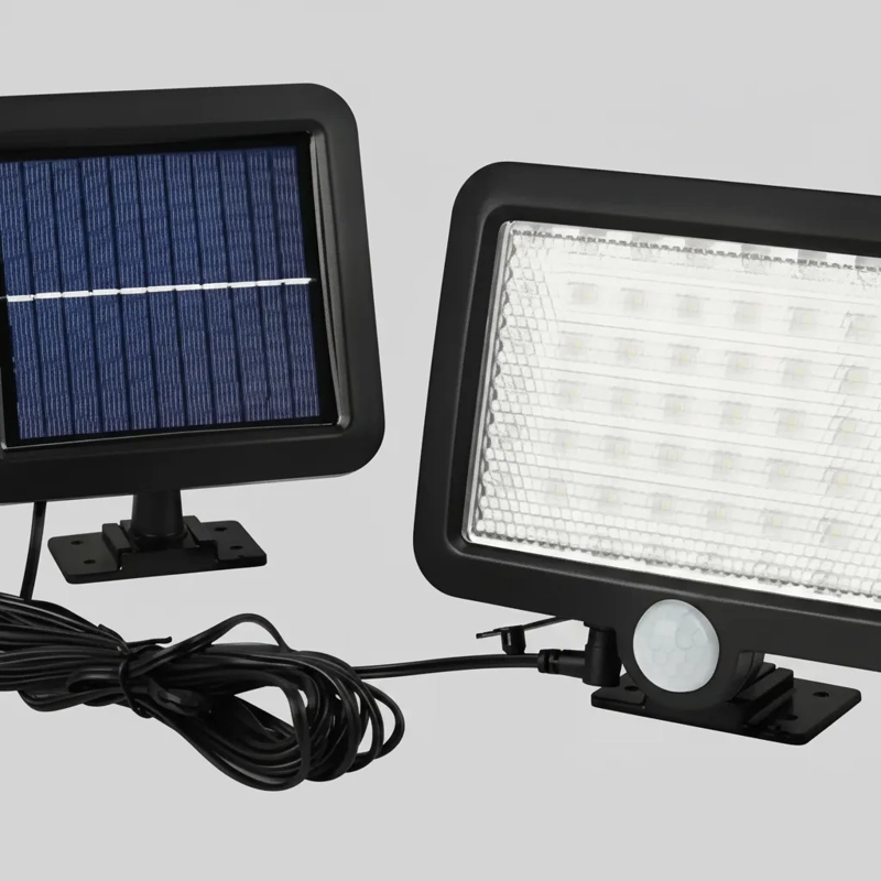 LAMPARA LED SOLAR CON SENSOR DE MOVIMIENTO - 2