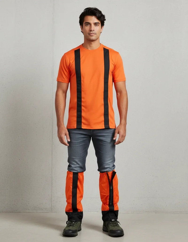 POLAINA TREKKING IMPERMEABLES NIEVE OUTDOOR NARANJA - 1