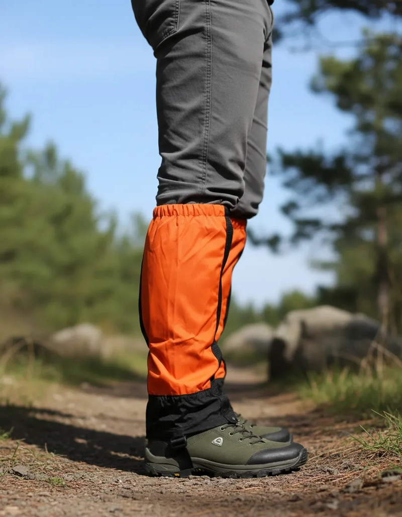 POLAINA TREKKING IMPERMEABLES NIEVE OUTDOOR NARANJA - 4