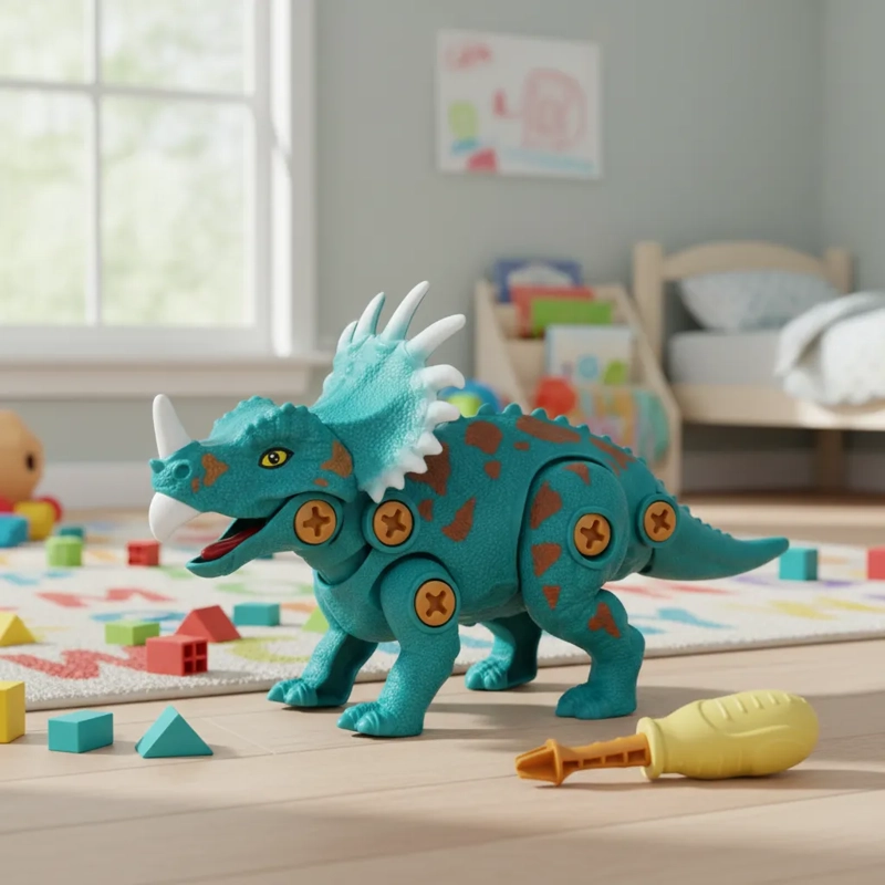 DINOSAURIOS PARA ARMAR JUGUETE TURQUESA - 1