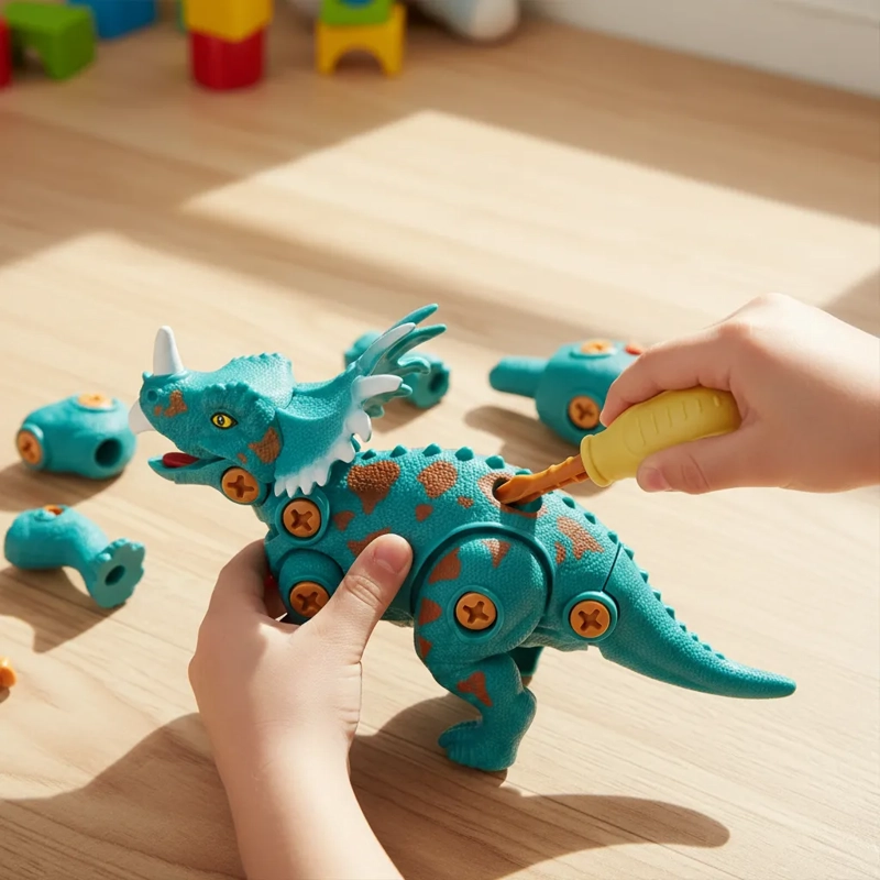 DINOSAURIOS PARA ARMAR JUGUETE TURQUESA - 2