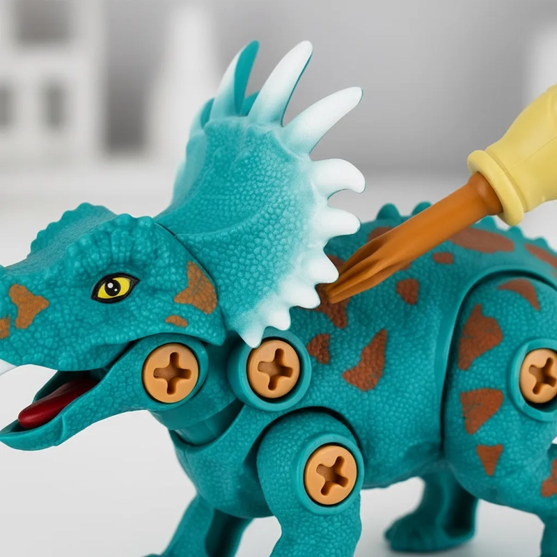 DINOSAURIOS PARA ARMAR JUGUETE TURQUESA - 3