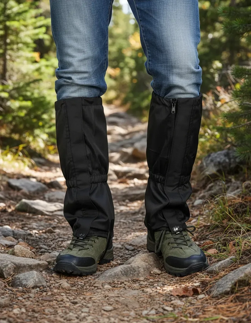 POLAINA TREKKING IMPERMEABLES NIEVE OUTDOOR NEGRO - 4