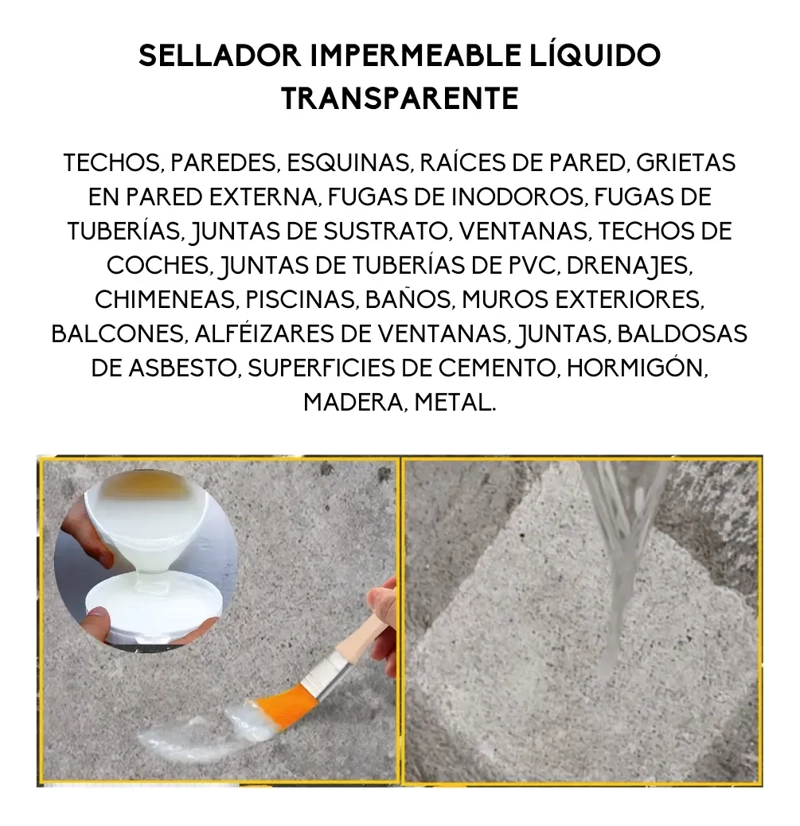 TAPAGOTERA LIQUIDO 1 KG SELLANTE IMPERMEABILIZANTE TECHO - 2
