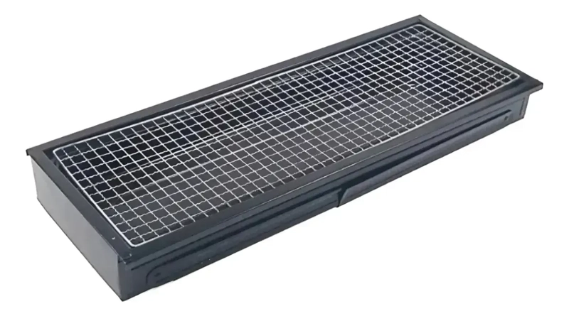PARRILLA CARBON MOVIL 60CM ACERO INOX PLEGABLE FIESTAS - 3