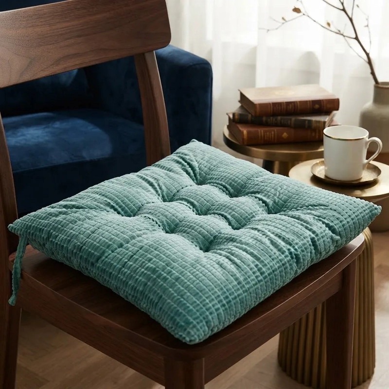 COJIN PARA SILLA 2PACK 40X40CM TURQUESA - 1