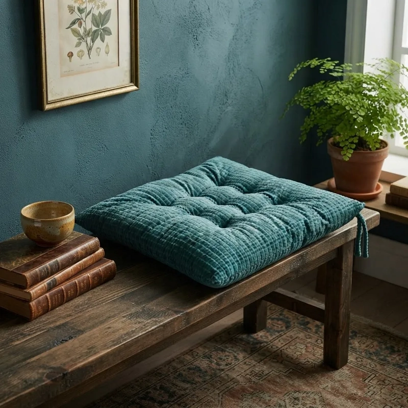 COJIN PARA SILLA 2PACK 40X40CM TURQUESA - 2