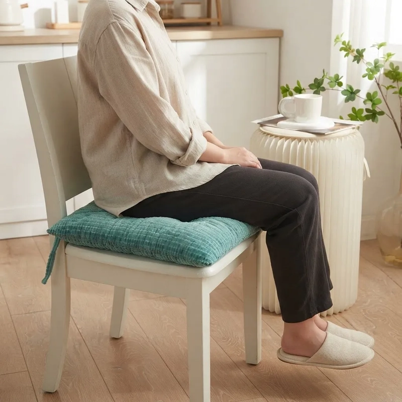 COJIN PARA SILLA 2PACK 40X40CM TURQUESA - 3